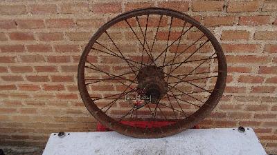 BUJE / RUEDA TRASERA CON LLATA DE RETALON 26X3 MOTOCICLETAS AÑOS 1920 A 1929 
