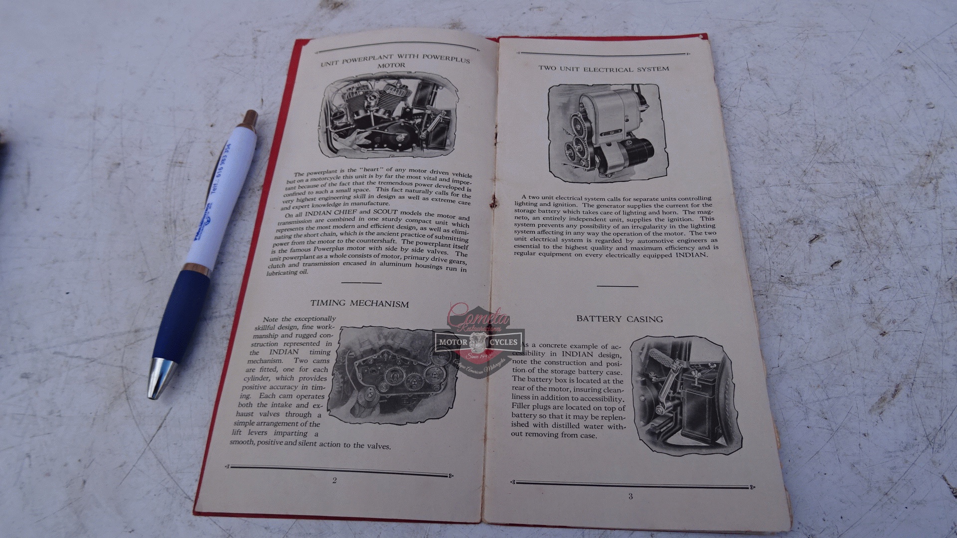 CATALOGO INDIAN  MOTORCYCLES STANDARD OF THE WORLD AÑO 1923 ORIGINAL !